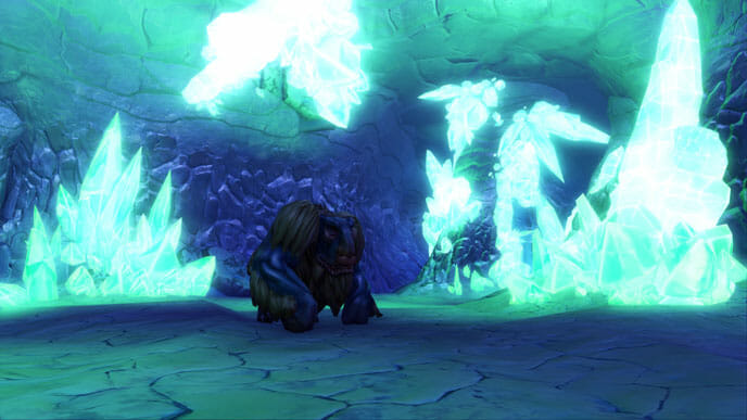 The Crystal Eater steht in der großen Kristallkammer. Umgehe ihn, wenn du nur das Datacron suchst.