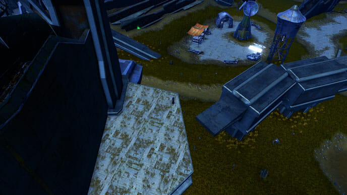 Die dunklen Trümmer bilden den Abzweig zum Datacron.