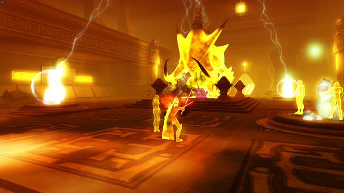 Während The Trials führen dich die Prüfungen in die goldene Geisterwelt der Voss.